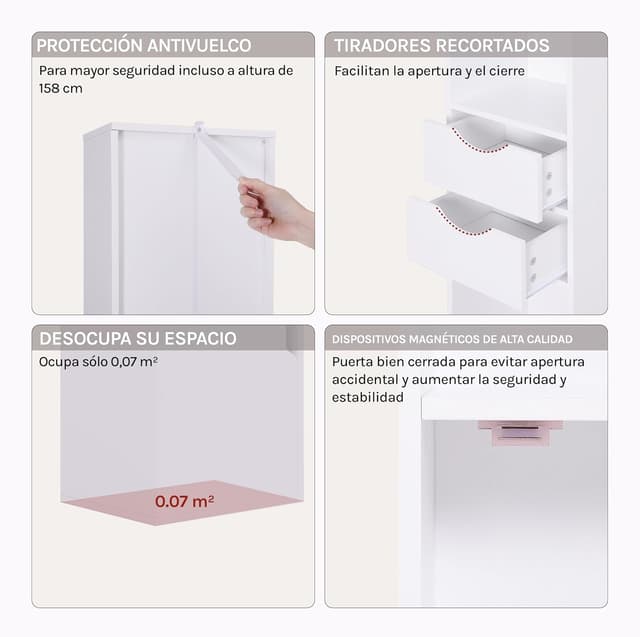 Thumbnail 5 de WOLTU Estantería para Libros con Cajones y Armario