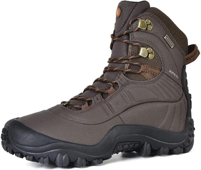 Detalle de XPETI Men’s Waterproof Hiking Boots – waterproof mesh & 7mm multi-directional lugs