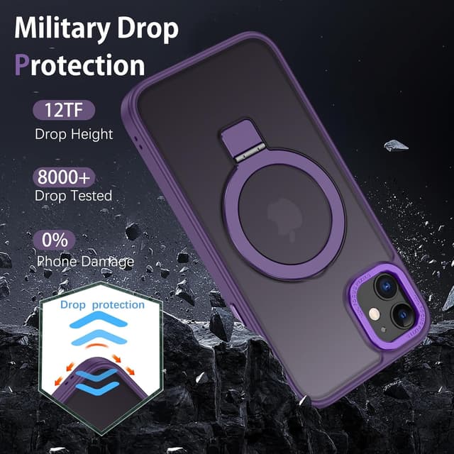 Detalle 1 de DUEDUE iPhone 12 Hülle mit Ringständer