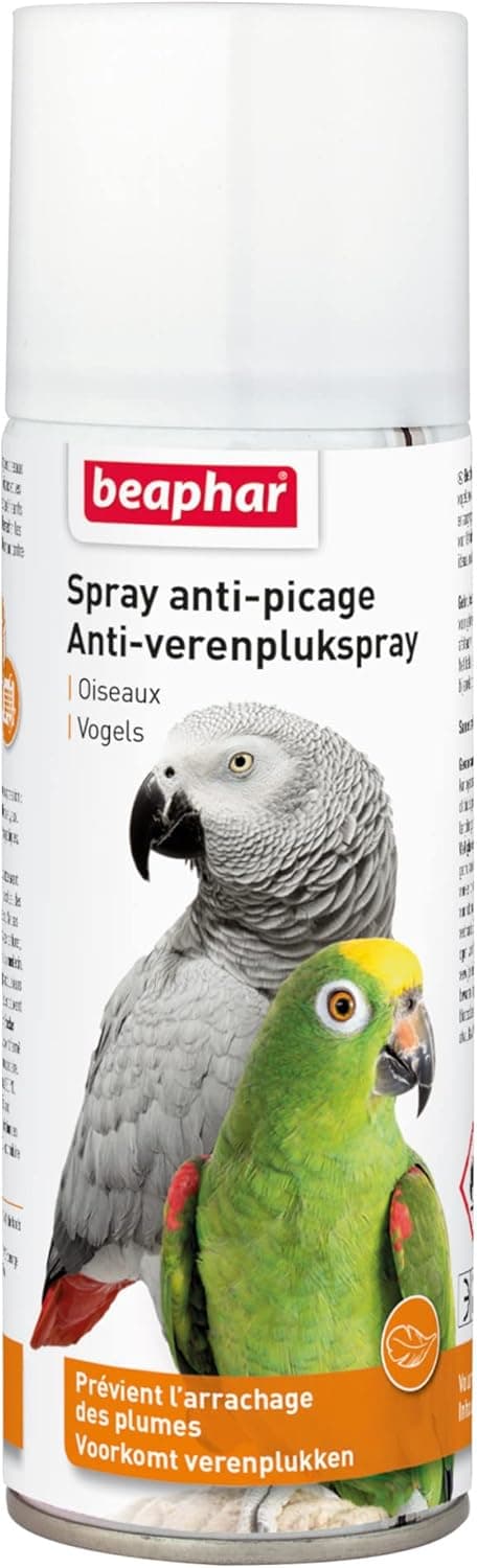 Detalle de BEAPHAR Spray anti-picage pour oiseaux – prévention de l’arrachage des plumes, 200 ml