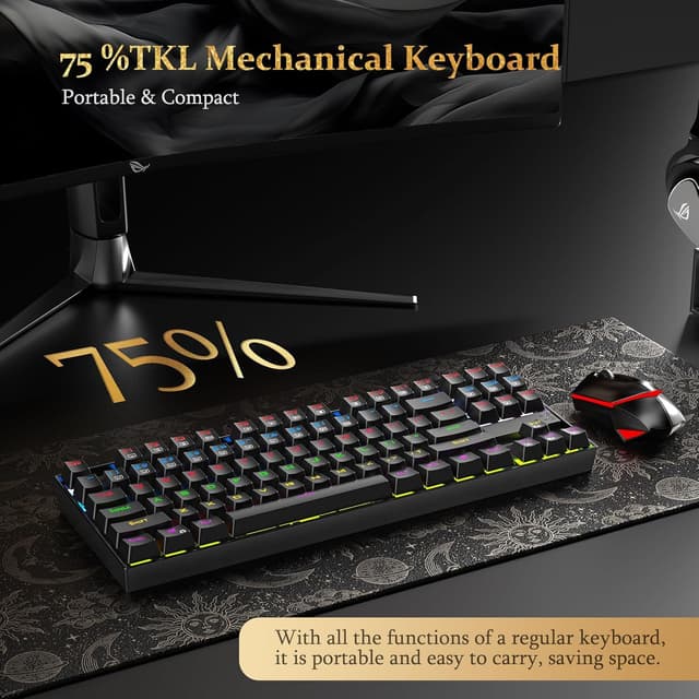 Thumbnail 5 de Redragon K552P TKL Mechanical Gaming Keyboard 87-Key