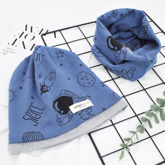 Thumbnail 6 de beifon Kinder Beanie-Mütze & Loop-Schal Set (2 bis 8 Jahre) aus 95% Baumwolle