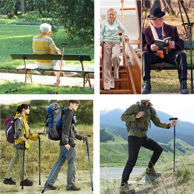 Detalle 2 de Faltbarer Gehstock 84 bis 93 cm