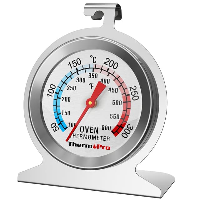 Detalle de ThermoPro oven thermometer with stainless steel dial and tempered glass (inside oven temperature gauge)