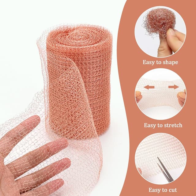 Detalle de QINGYIWL Kupfernetz 12,7 cm x 6 m