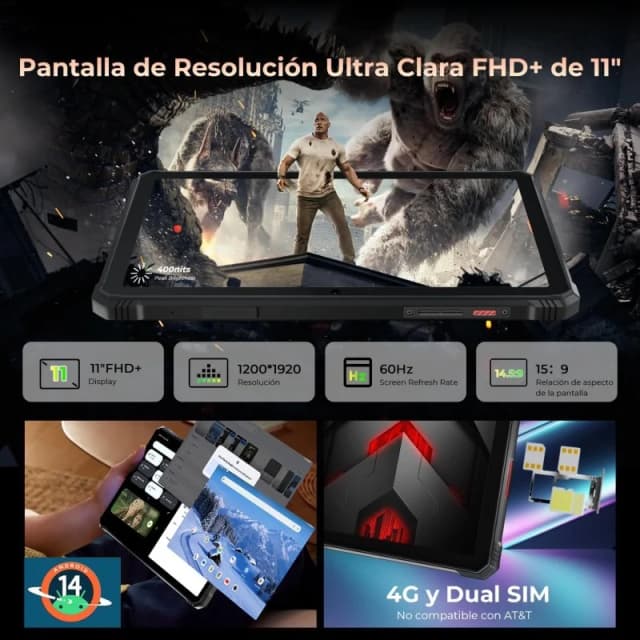 Thumbnail 1 de HOTWAV R9 Pro 11" 6GB/256GB Negra, 4G/WiFi