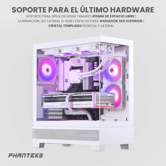 Detalle de Phanteks XT View Cristal Templado USB 3.0