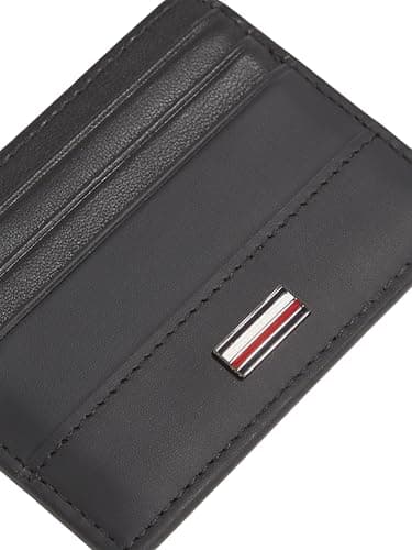 Detalle de Tommy Hilfiger Corp cartera piel 7,7x10,3 cm negro