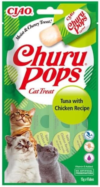 Thumbnail 6 de INABA Churu Fun Bites Katzenleckerlies mit 35% Huhn & Thunfisch, ohne Getreide & ohne Zucker – 96 g