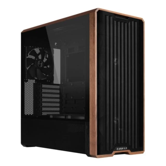 Detalle de Lian-Li Lancool LAN217X Torre ATX con madera