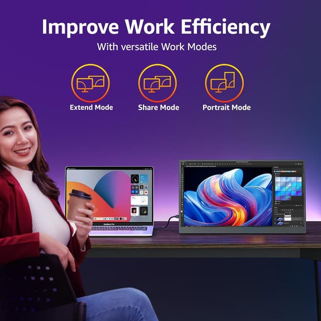 Thumbnail 6 de cocopar 18.5-inch Portable Monitor 1080p IPS 100Hz