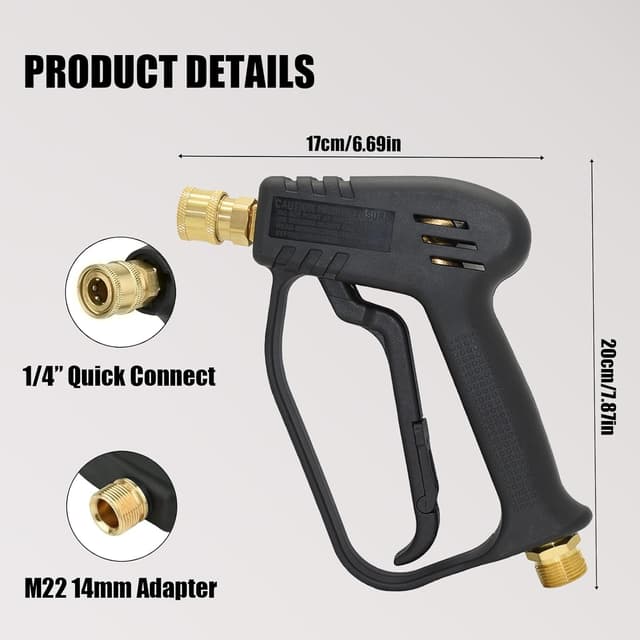 Thumbnail 4 de DANCINGBOAR Pistola de Lavado Alta Presión 5000 PSI 💦