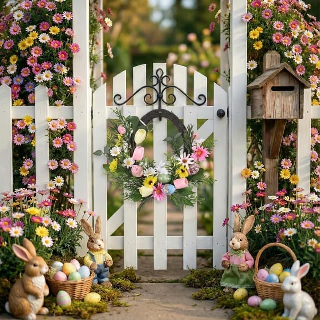 Thumbnail 2 de Valery Madelyn 16 Inch Easter Egg Wreath