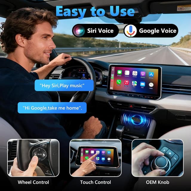 Thumbnail 5 de AOUQEE 2-in-1 Wireless CarPlay Adapter 5GHz