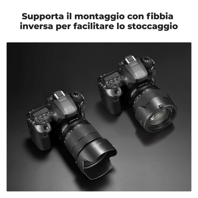 Thumbnail 4 de K&F Concept EW73D paraluce a baionetta reversibile per obiettivi