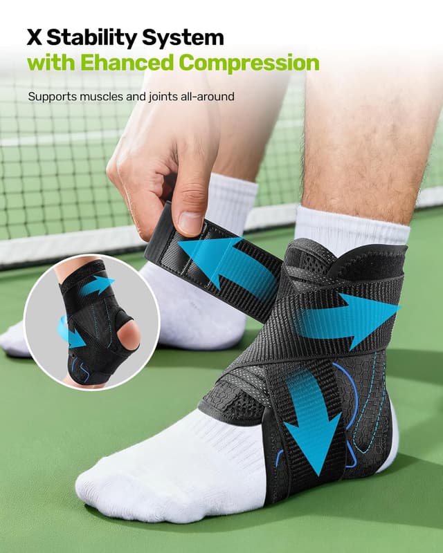 Detalle 1 de Rakiie Knöchelstütze mit 2 Metallstäben M