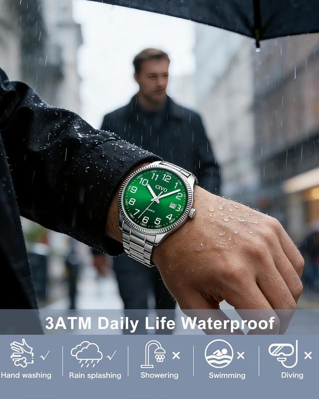 Detalle 2 de CIVO Montre Lecture Facile Argent