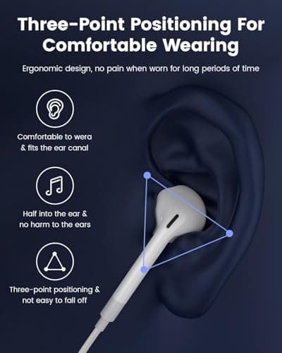 Detalle de Pack de 2 auriculares USB-C In-Ear tipo C con micrófono y control de llamadas Luregirl