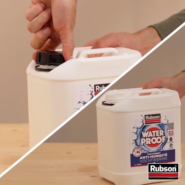 Detalle 2 de Rubson Traitement Murs Humides 3-en-1 (2,5 L) : anti-salpêtre, hydrofuge et durcisseur de plâtre