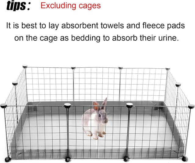 Detalle de XITVVyg washable guinea pig cage liners (waterproof PVC Oxford cloth) for C&C grids