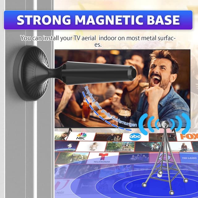 Detalle 2 de Indoor TV aerial for 8K magnetic base