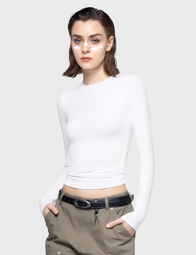 Thumbnail 4 de PUMIEY Long Sleeve Slim Fit Tee 1️⃣