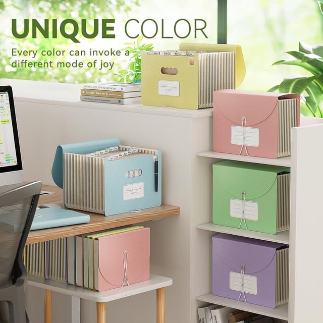 Thumbnail 4 de EcoStash Wheat Straw File Organiser 12 Pockets