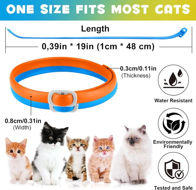 Detalle 2 de Collar antipulgas y garrapatas para Gatos 24 meses