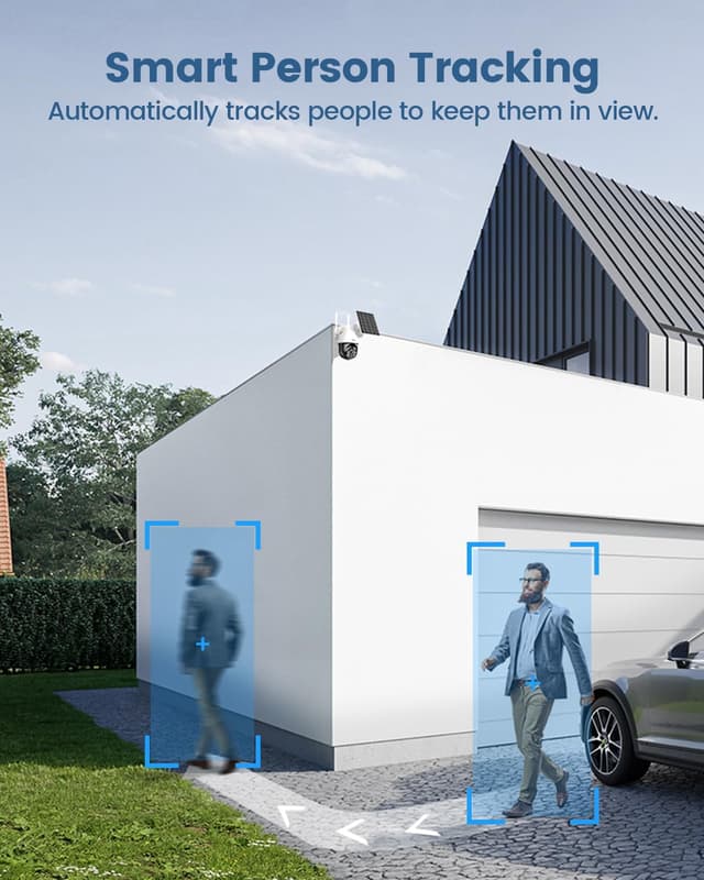 Thumbnail 3 de AOSU 5MP Solar Security Camera System