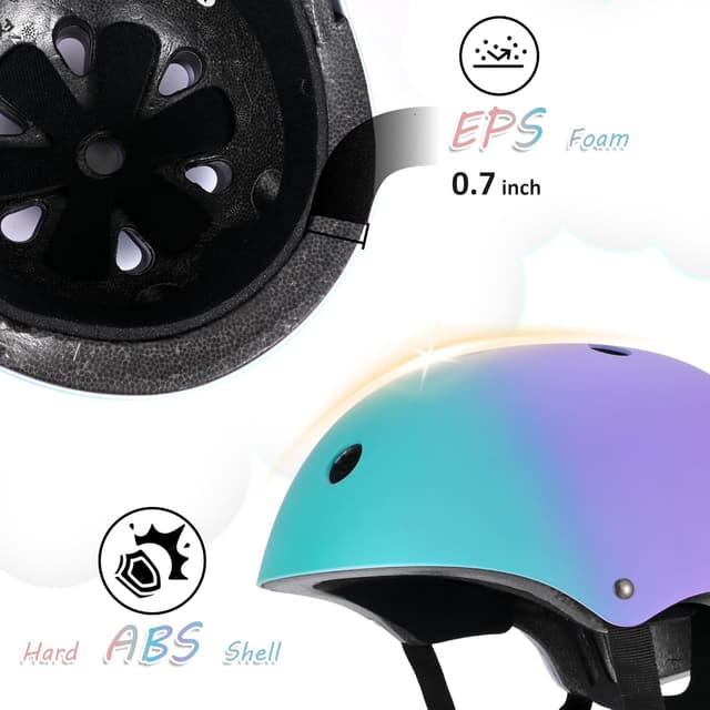 Thumbnail 1 de PIPIZHU Kids Bike Helmet Toddler Color Gradient, Boys Girls Child Skateboard Helmet for Kids, Riding Scooter Inline skatings Longboard Roller Skate
PIPIZHU Kids Bike Helmet Toddler Color Gradient, B…