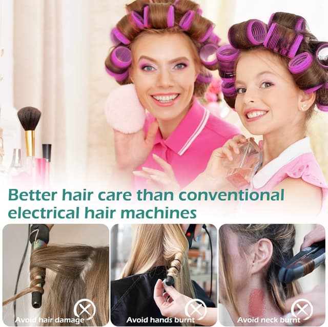 Detalle 2 de GeeRic bigoudis auto-agrippants, 33 pièces