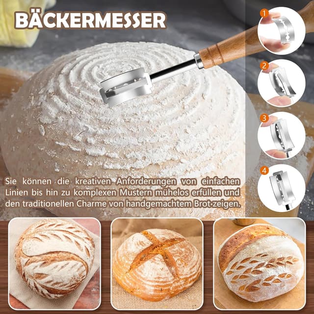 Thumbnail 5 de HaWare Gärkörbchen 23 cm rund Brotset mit Zubehör 🍞