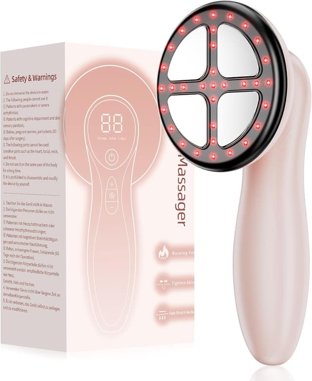 Detalle de 4-in-1 Cellulite Massager Tool with Heating (Wireless, Lightweight) for Legs, Belly, Waist & More