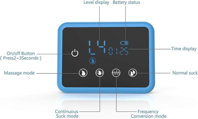 Detalle de Tiralatte elettrico Bellababy con touchscreen sensibile e doppia modalità di aspirazione (con flangia 24 mm B1)