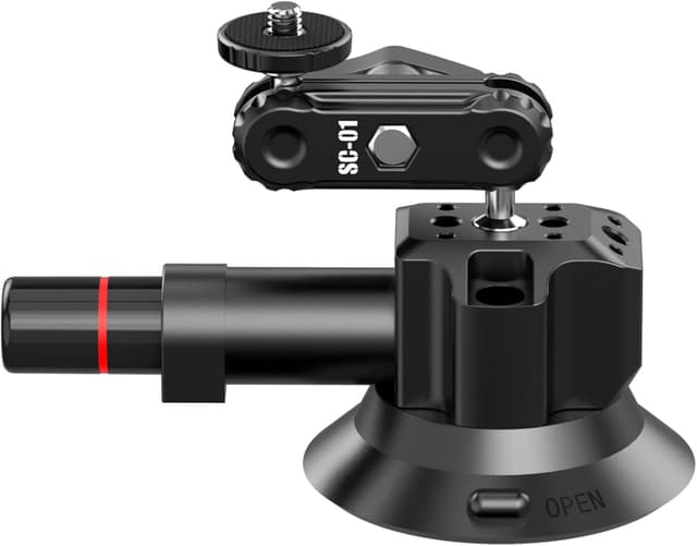 Thumbnail 6 de UURig SC-01 3" Suction Mount for Vlogging Action Cameras with Smartphone Clamp (1/4" Magic Arm)