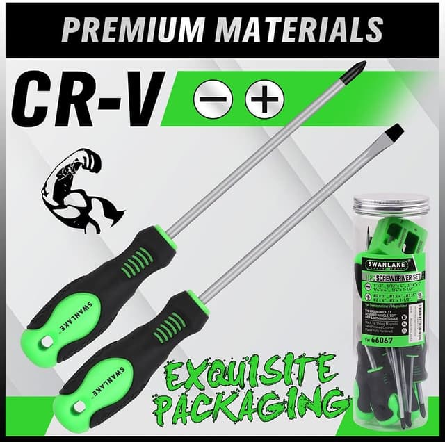 Thumbnail 4 de SWANLAKE 11-piece magnetic screwdriver set 🛠