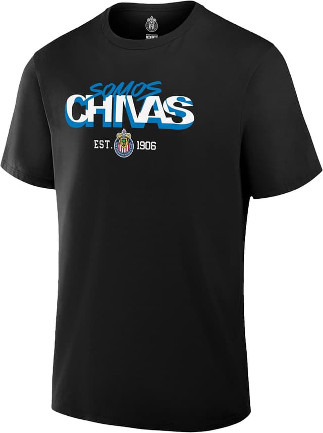 Detalle de Icon Sports Official Club Deportivo Guadalajara (Chivas) 100% Cotton T-Shirt for Adults (Unisex)