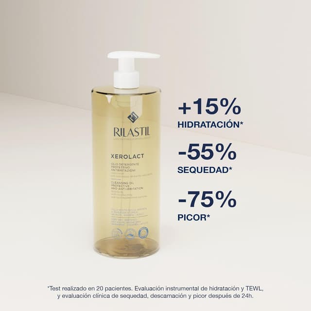 Detalle 1 de Rilastil Xerolact Aceite limpiador protector 1000 ml