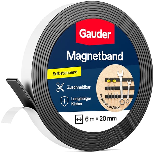 Detalle de GAUDER Magnetklebeband 6 m x 20 mm