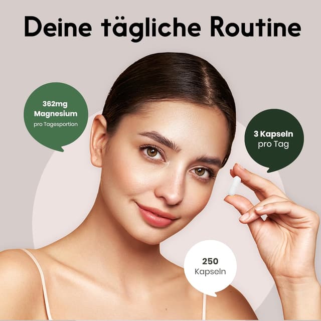 Thumbnail 2 de Magnesium Bisglycinat Hochdosiert 250 Kapseln