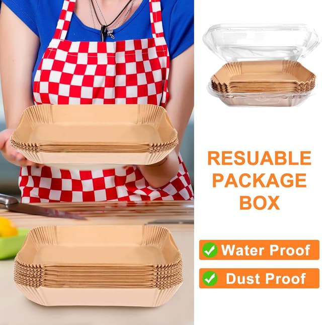 Thumbnail 6 de 200PCS Air Fryer Liners for Ninja 8.6 x 5.5 in