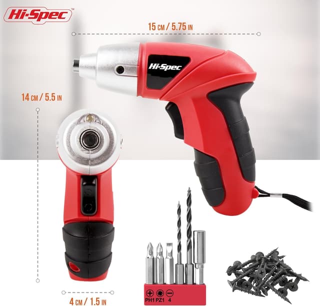 Thumbnail 3 de Hi-Spec 27pcs Destornillador Eléctrico 3,6V USB