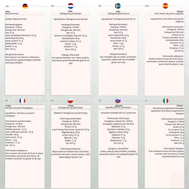 Detalle 2 de Wholefood Earth Bio Jasmin-Weißreis (3 kg) – GMO-frei, vegan & zertifiziert biologisch