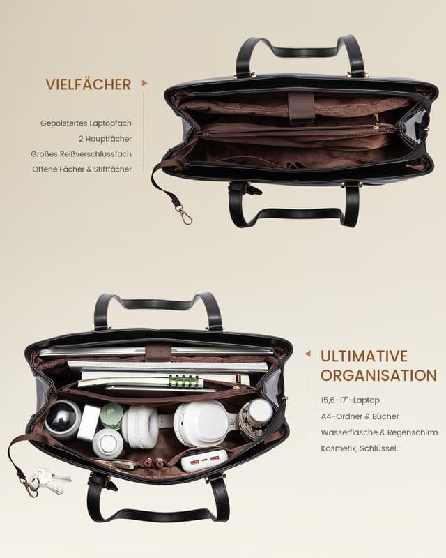 Detalle de LOVEVOOK Handtasche 15,6 Zoll Shopper