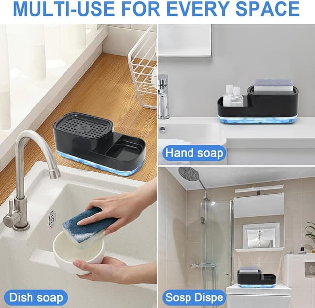 Detalle 2 de Seifenspender TayBong 300 ml mit Schwammhalter