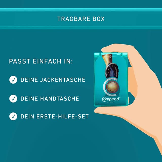 Thumbnail 6 de Compeed Sport Blasenpflaster für die Nutzung unter den Füßen (Hydrokolloid), 4,0 x 6,6 cm, 5 Stück