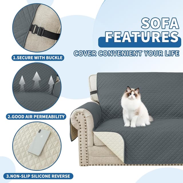 Detalle 1 de YSTELLAA copridivano 1 posto impermeabile antiscivolo