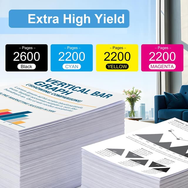 Detalle de Lot de 4 cartouches de toner TK5230 compatibles Kyocera (Noir, Cyan, Jaune, Magenta)