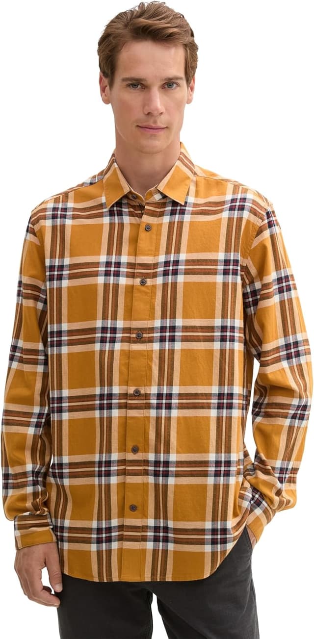 Thumbnail 6 de TOM TAILOR Camicia Uomo a quadri in cotone, vestibilità regolare