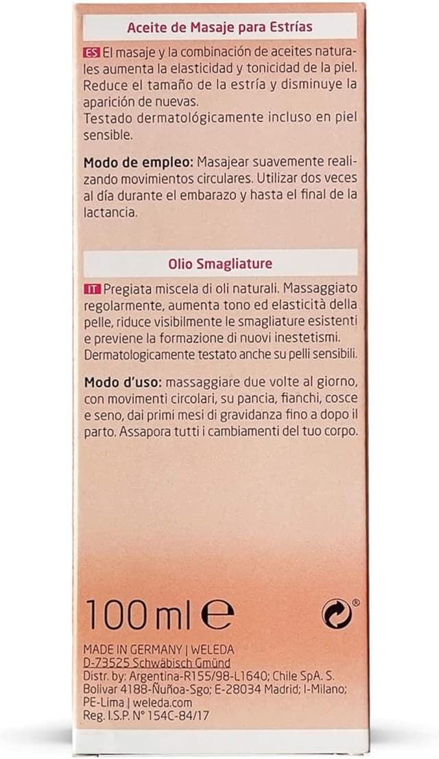 Thumbnail 1 de Weleda Olio smagliature 100 ml per gravidanza e post parto